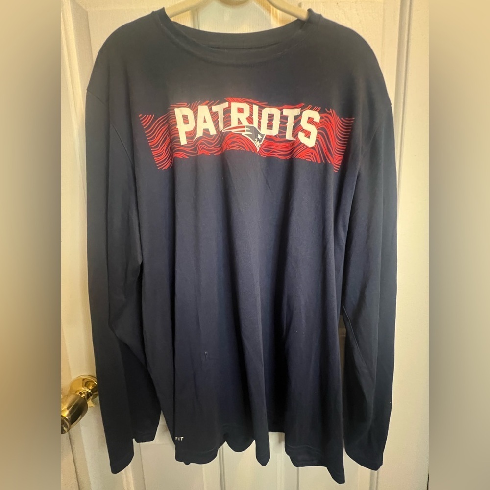 Patriots Navy Long Sleeve Tee